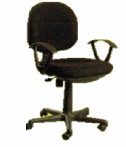 AMJOLCE Finefur Interior Ready to Buy Product > Secretarial Chair with armrest - black fabric > MSD 9869, Bacolod Secretarial Chair, Bacolod Chair