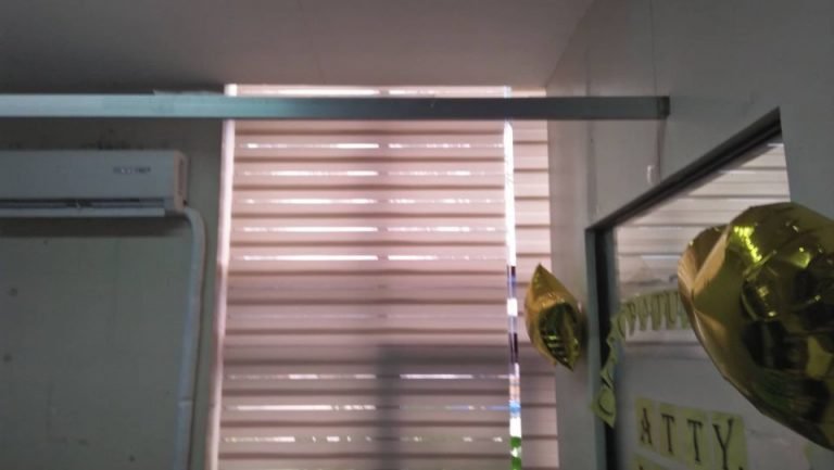 Amjolce Installed Elegant Combi-Roller Shades for Government Office
